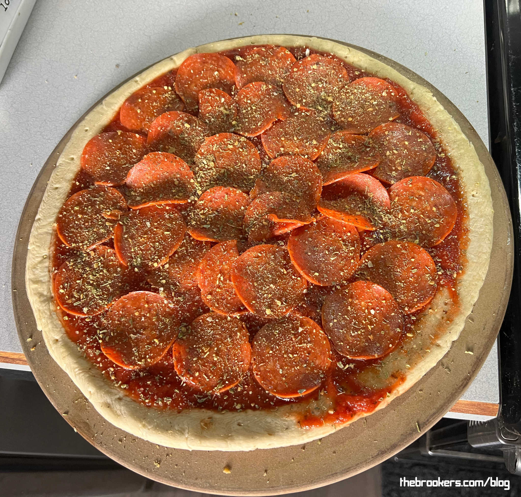 Homemade pizza