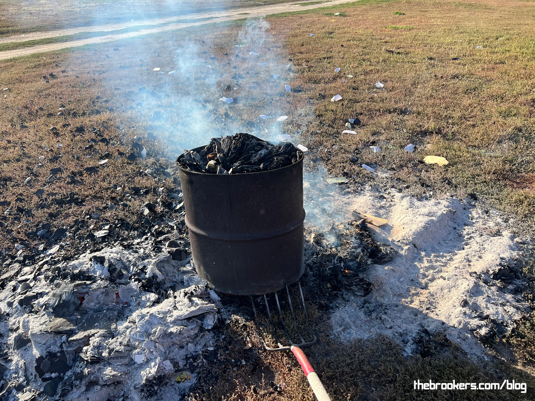 Burning documents