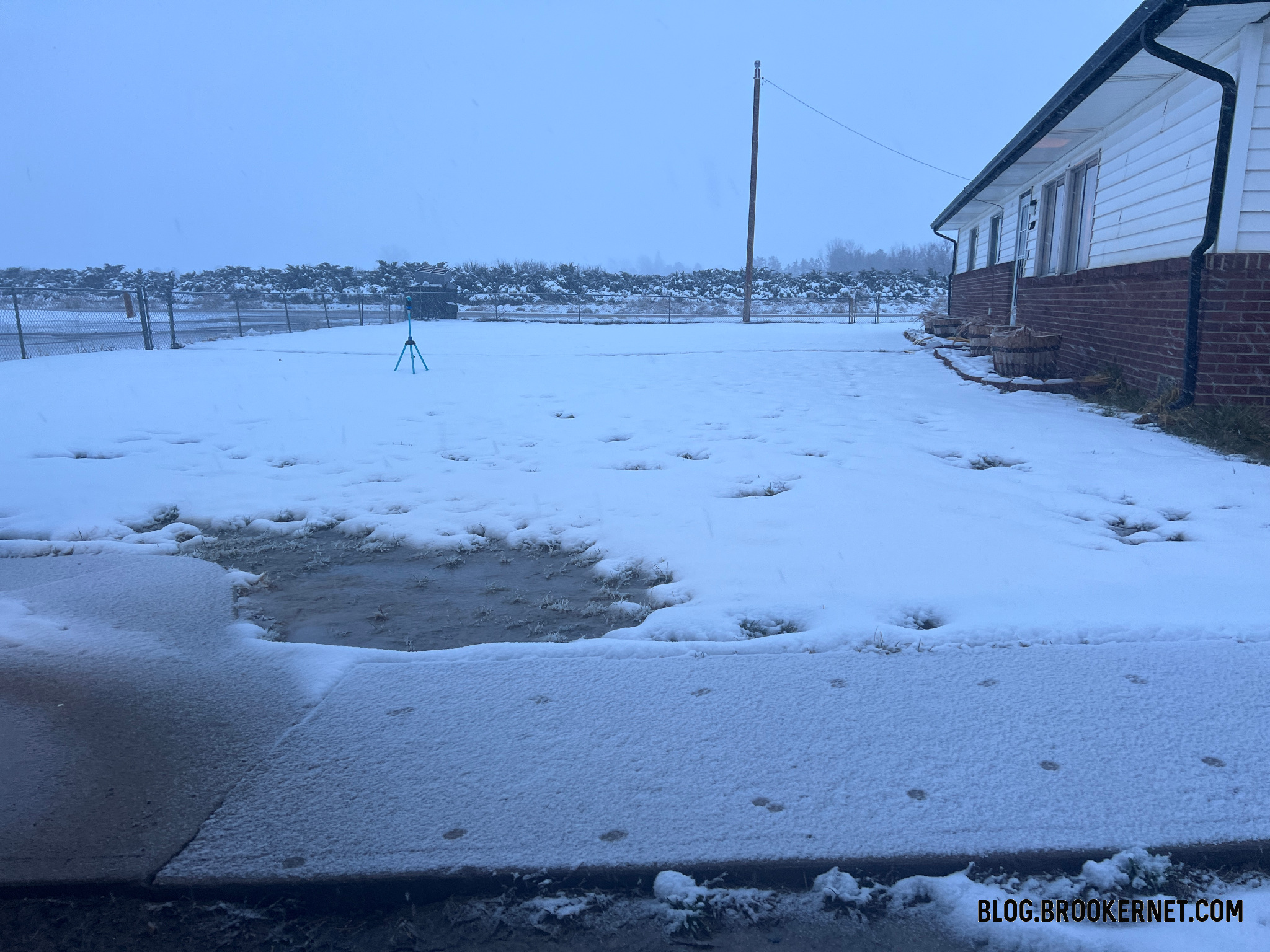 Snow is here…