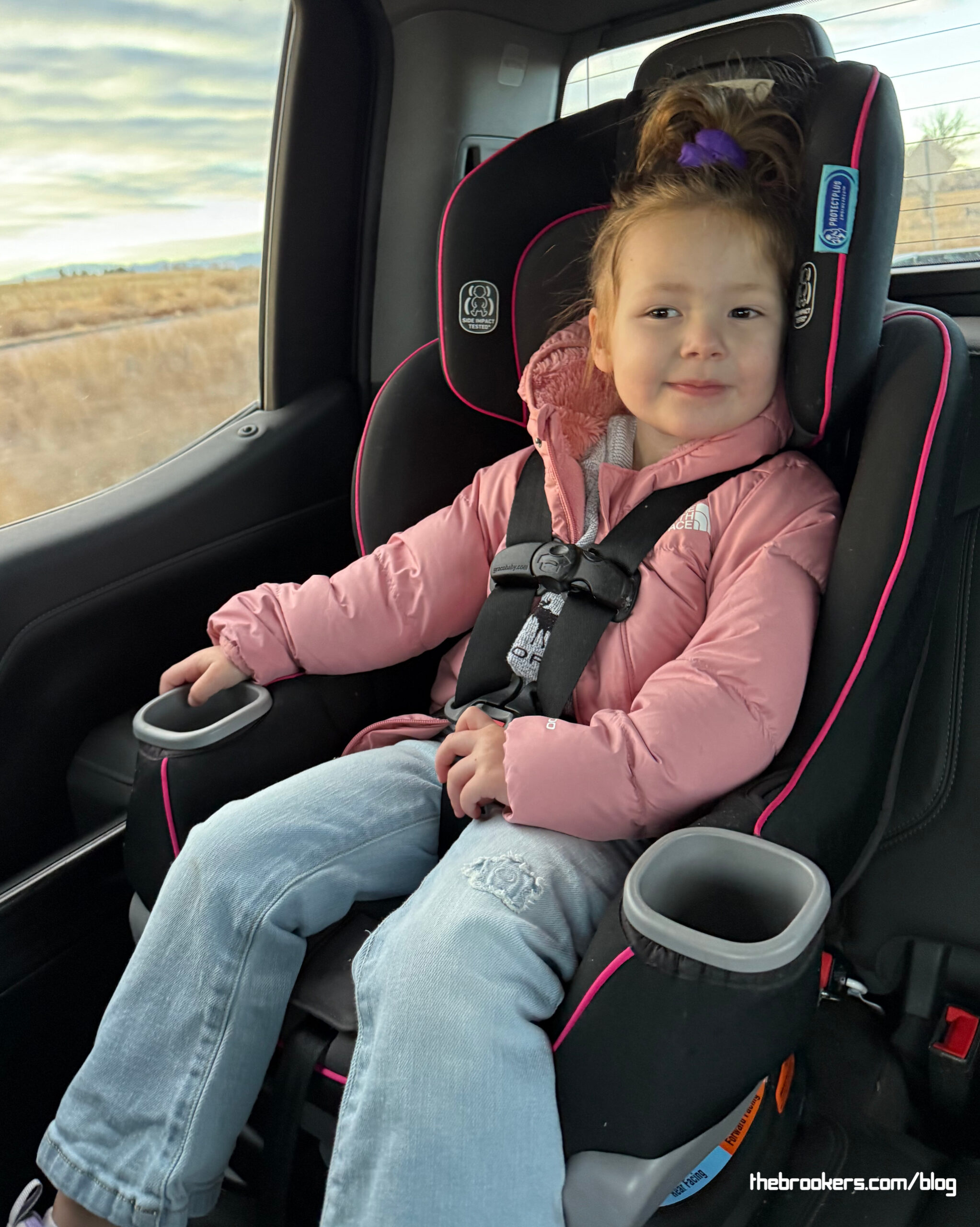 Riding in the truck