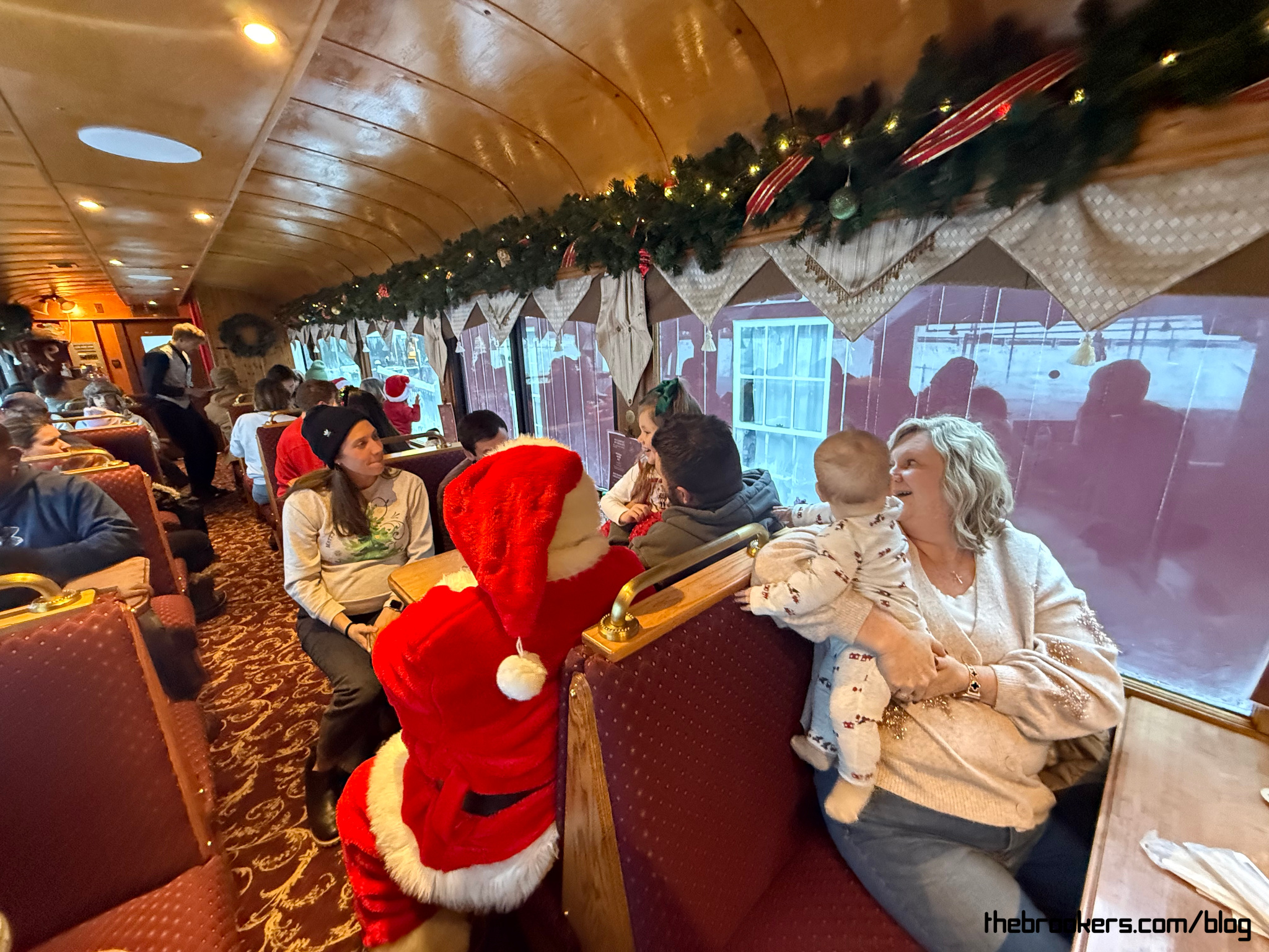 Rori & Santa on the train 5 Rori & Santa on the train